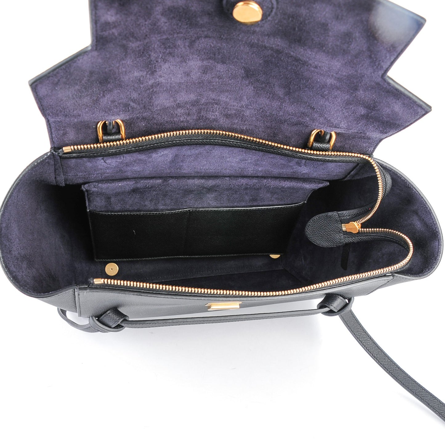Grained Calfskin Mini Belt Bag Black