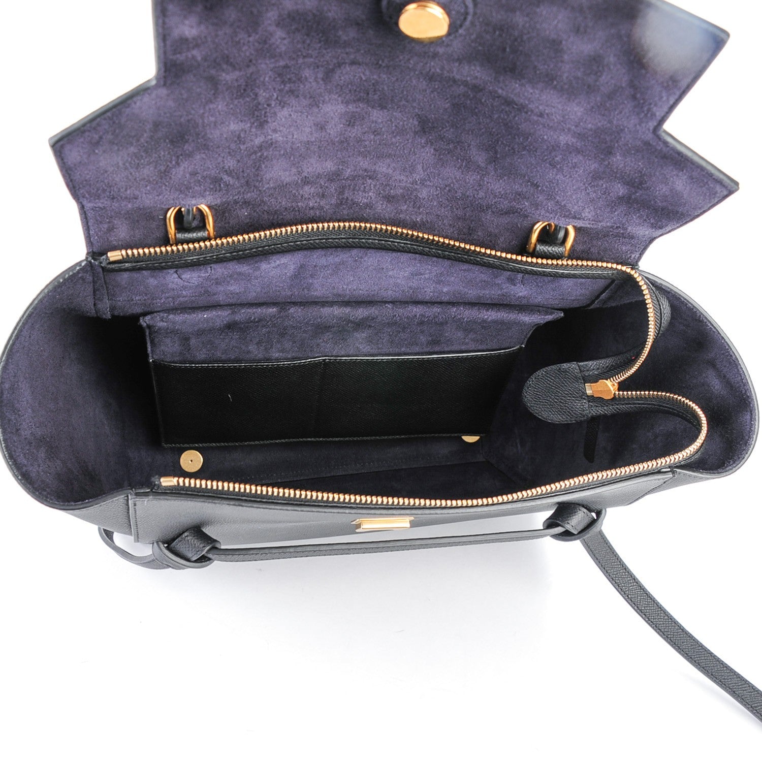 Celine Grained Calfskin Mini Belt Bag Black 5 of 9