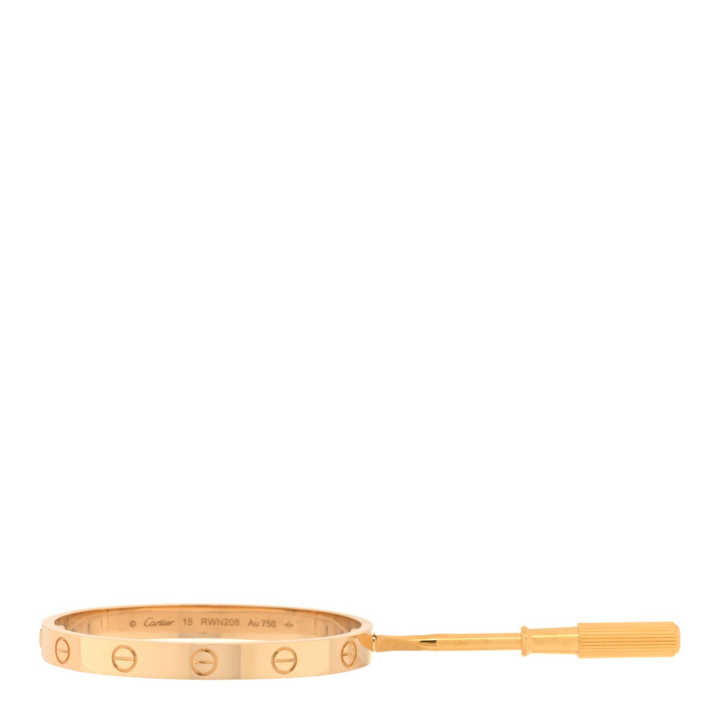 18K Yellow Gold LOVE Bracelet 15