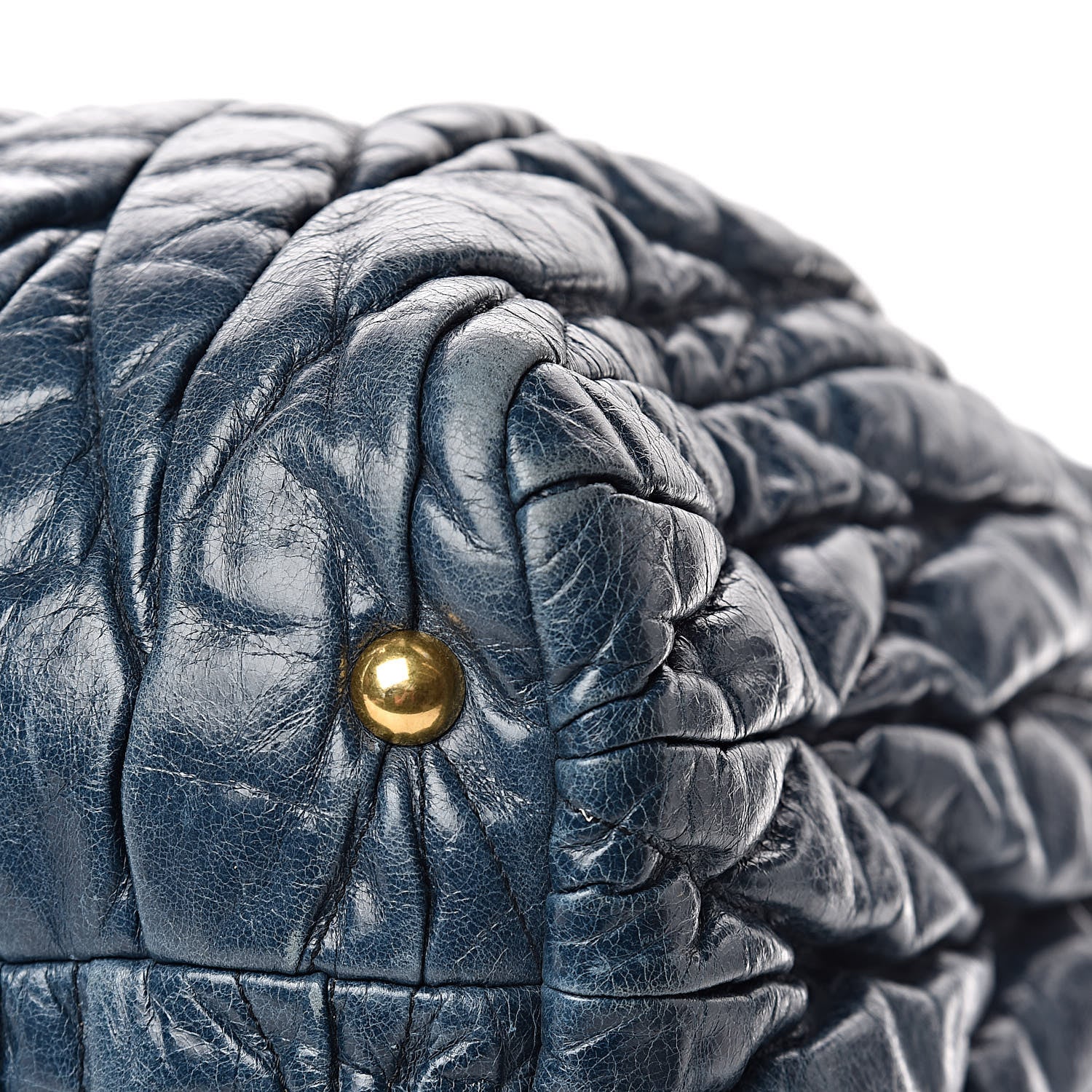 Miu Miu Nappa Matelasse Shopping Tote Denim 11 of 14