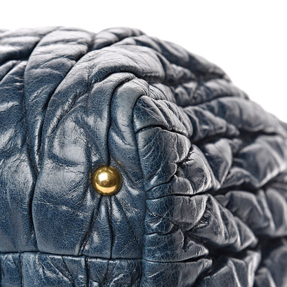 Miu Miu Nappa Matelasse Shopping Tote Denim 11 of 14