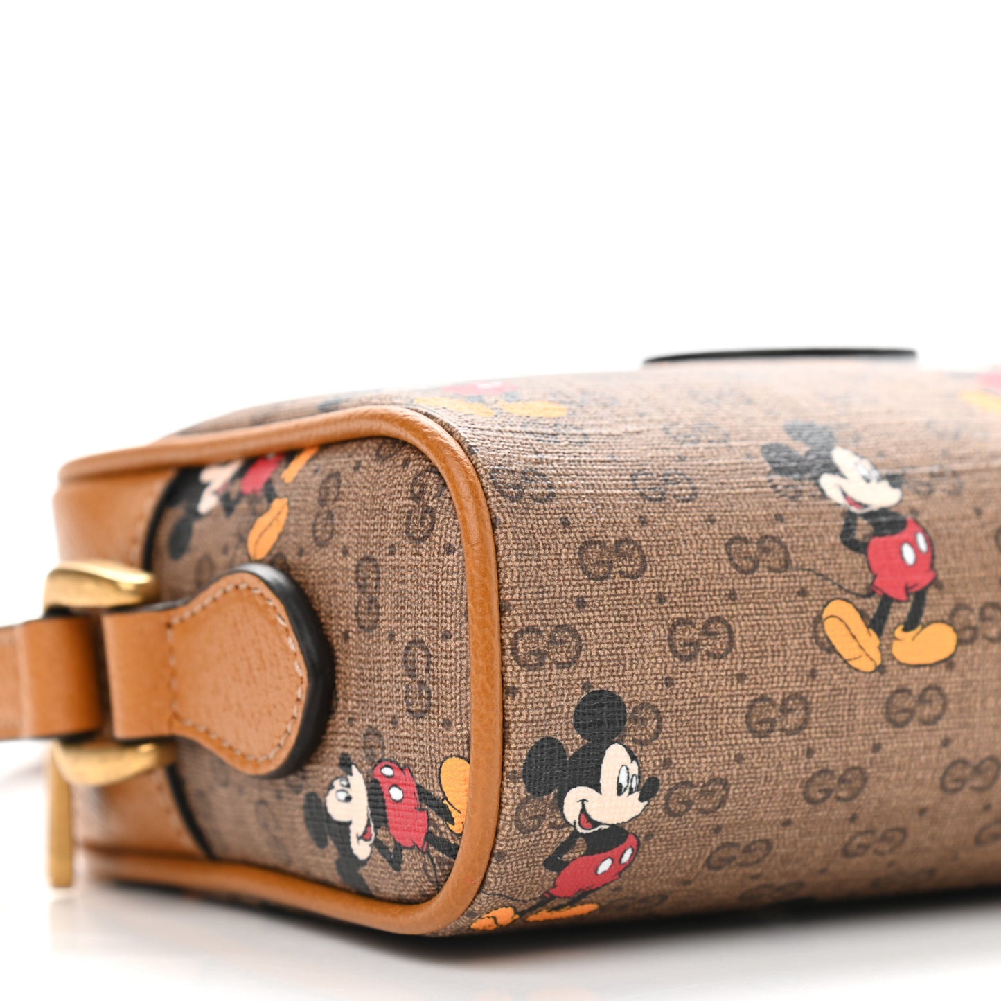 X DISNEY Mini Vintage GG Supreme Monogram Mickey Mouse Shoulder Bag Beige Vintage Sun Oil