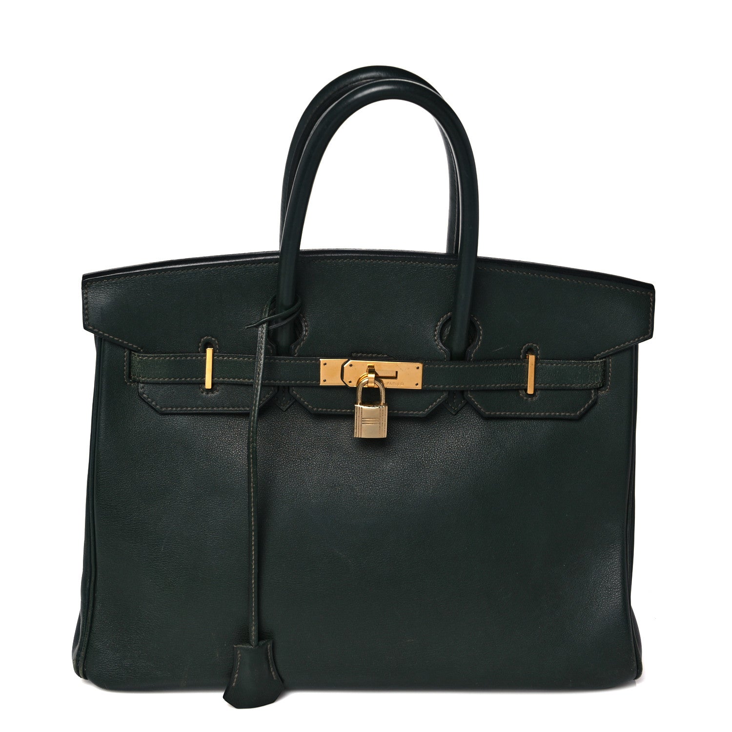 Hermes Gulliver Birkin 35 Vert Fonce 1 of 31