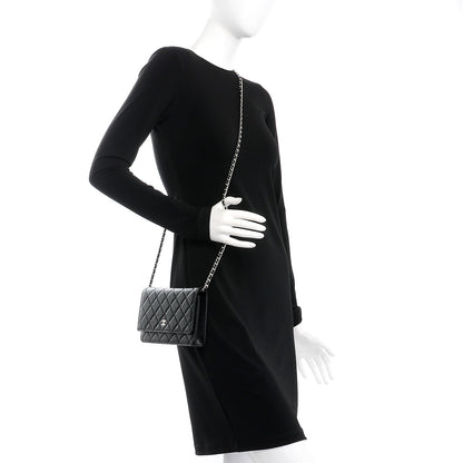 Chanel Caviar Quilted Wallet On Chain WOC Black 2 of 8