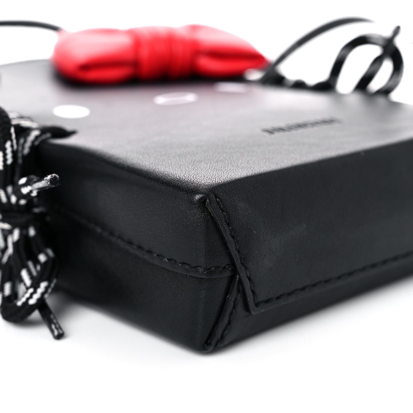 Calfskin Hello Kitty Phone Holder Bag Black