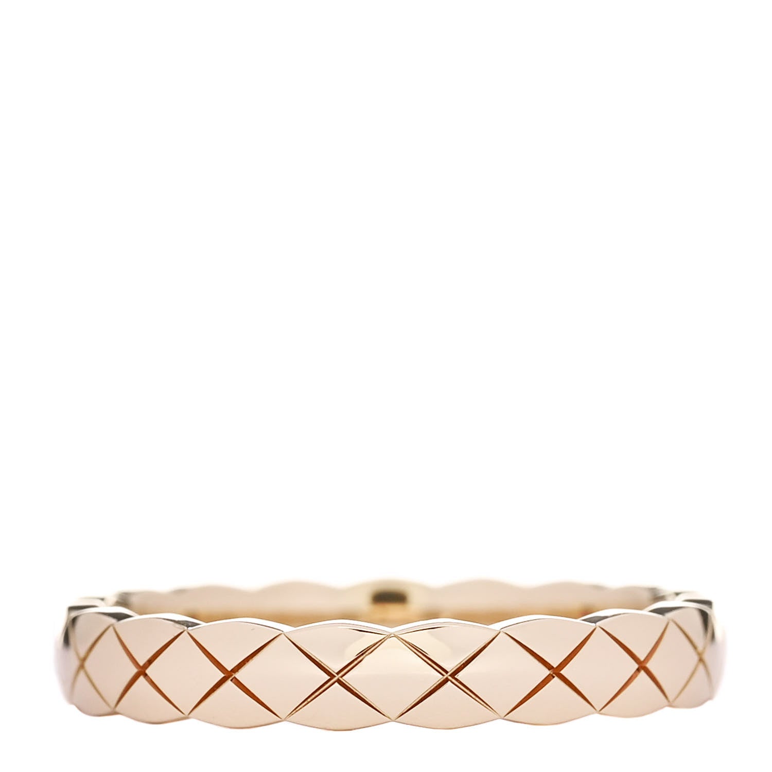 Chanel 18K Beige Gold Mini Coco Crush Ring 55 7.25 3 of 5