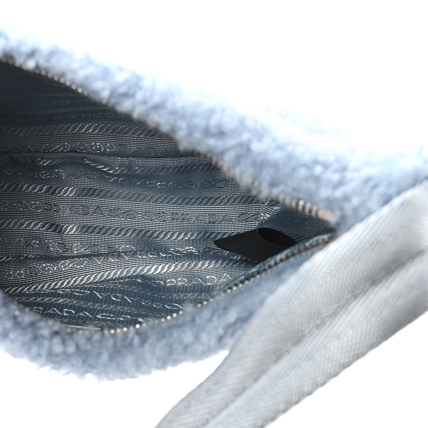 Shearling Mini Re-Edition 2000 Bag Pervinca