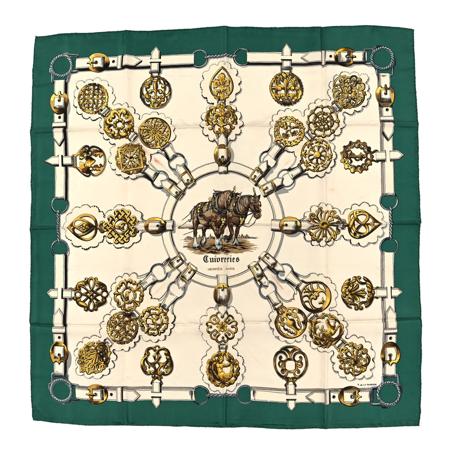 Silk Cuivreries Scarf 90