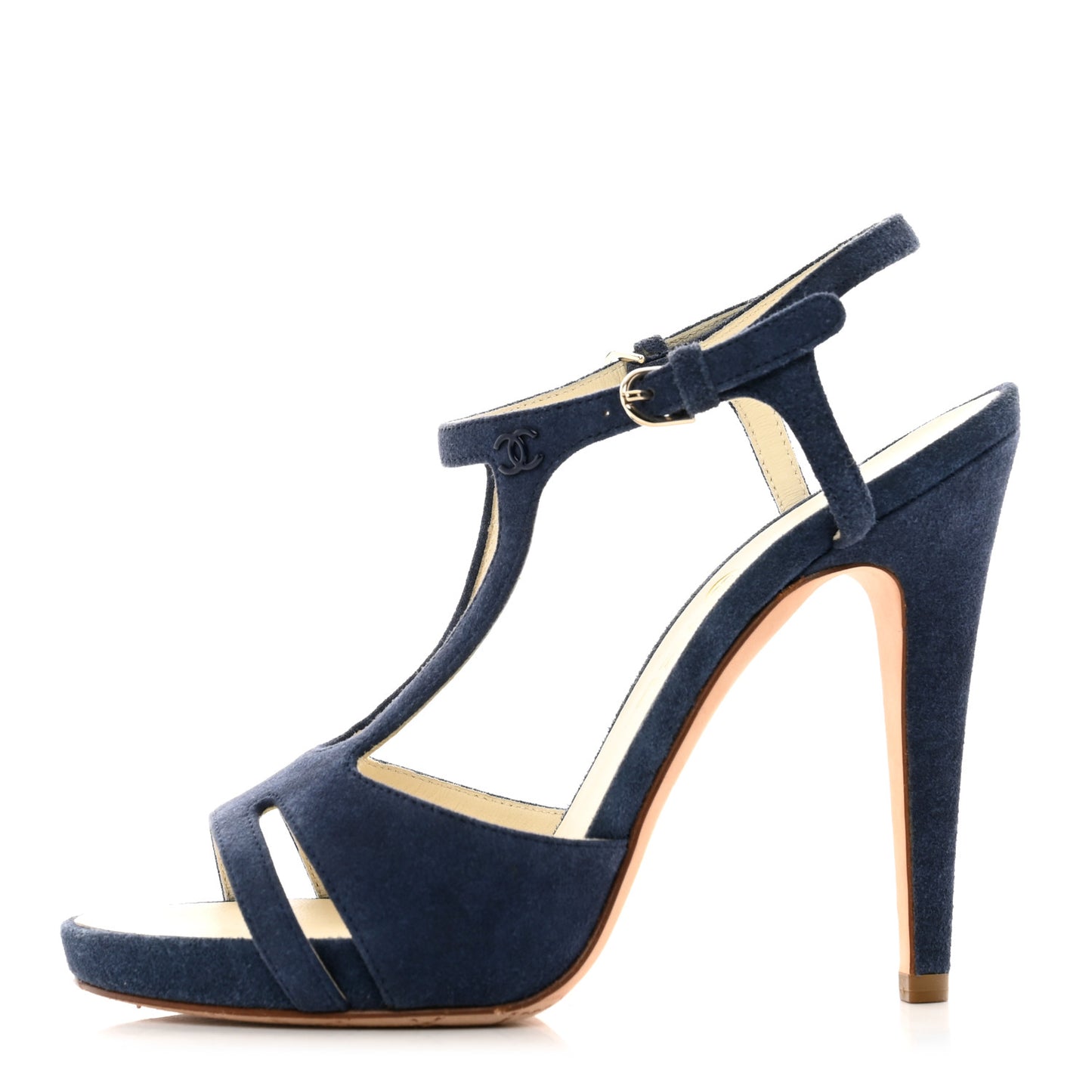 Suede CC Sandals 36 Blue