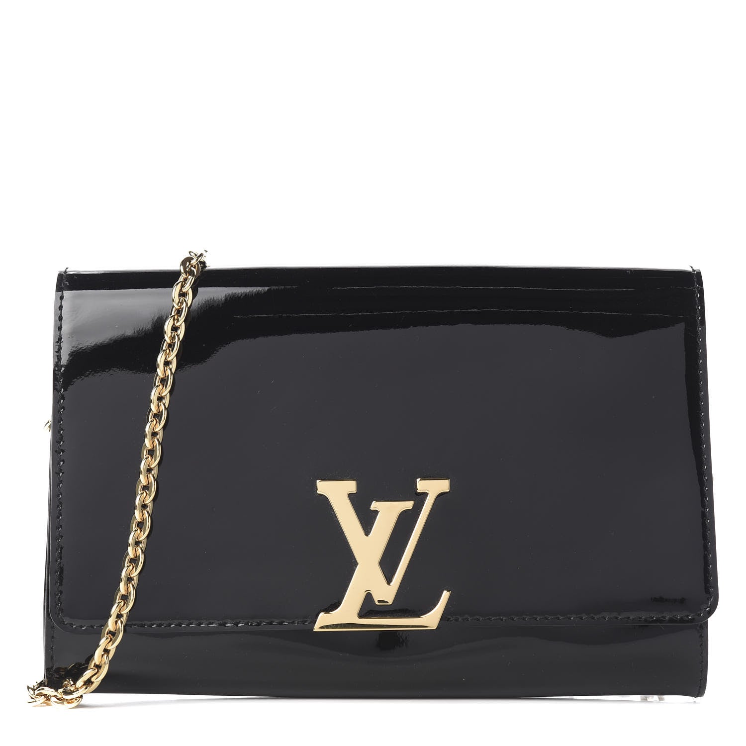 Louis Vuitton Patent Chain Louise GM Black 1 of 9