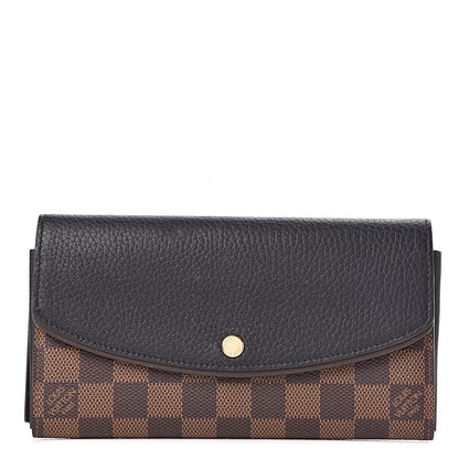 Louis Vuitton Damier Ebene Normandy Wallet Black 1 of 7