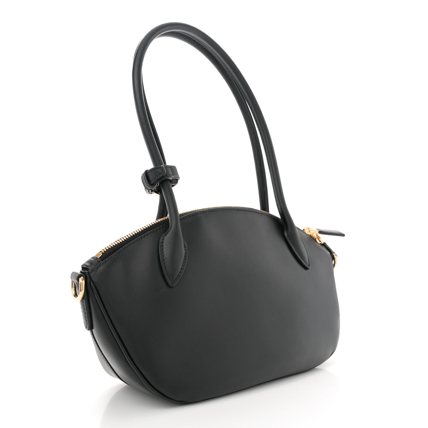 Prada City Calf Small Triangle Shoulder Bag Black 3 of 10