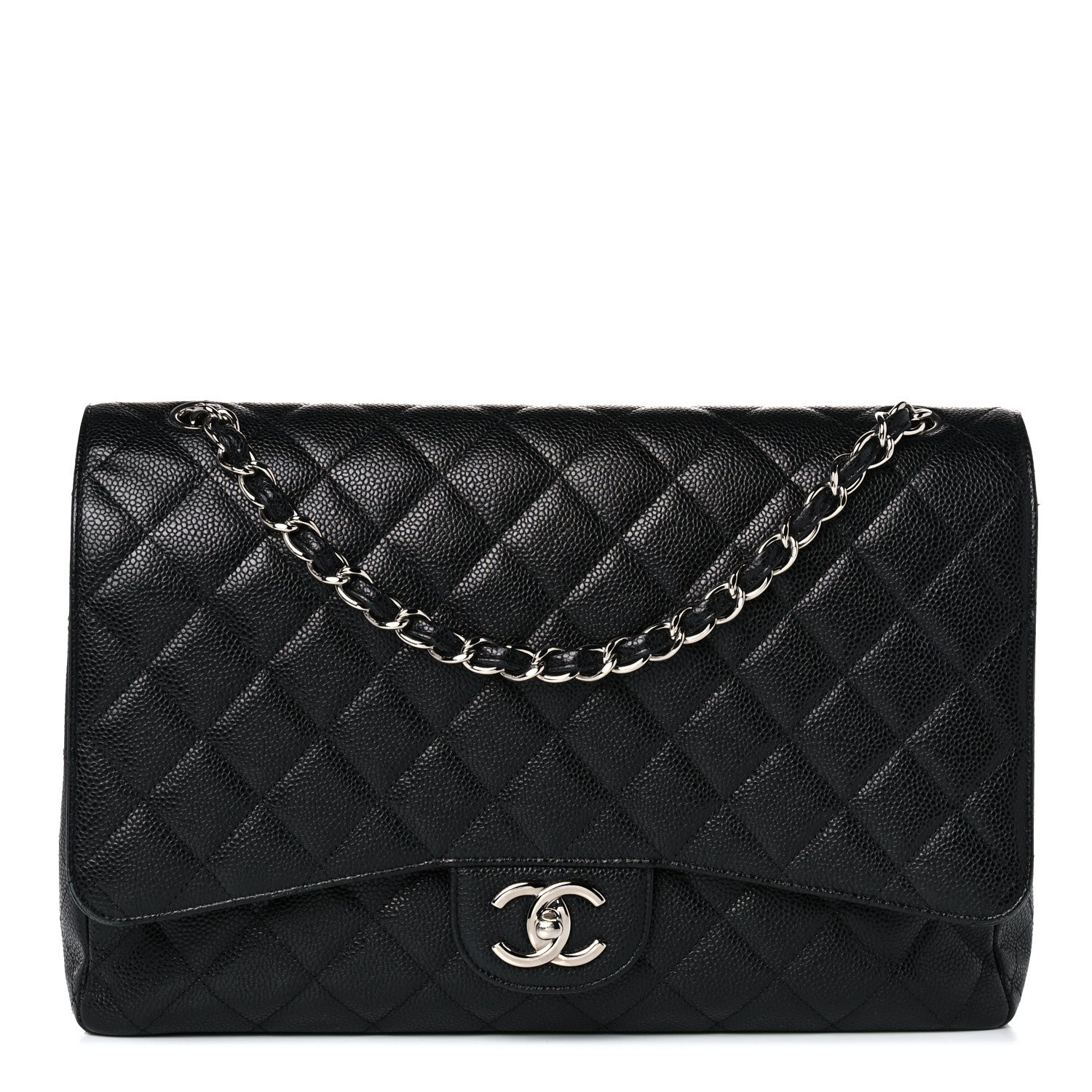 Chanel Caviar Quilted Maxi Double Flap Black 1 of 21