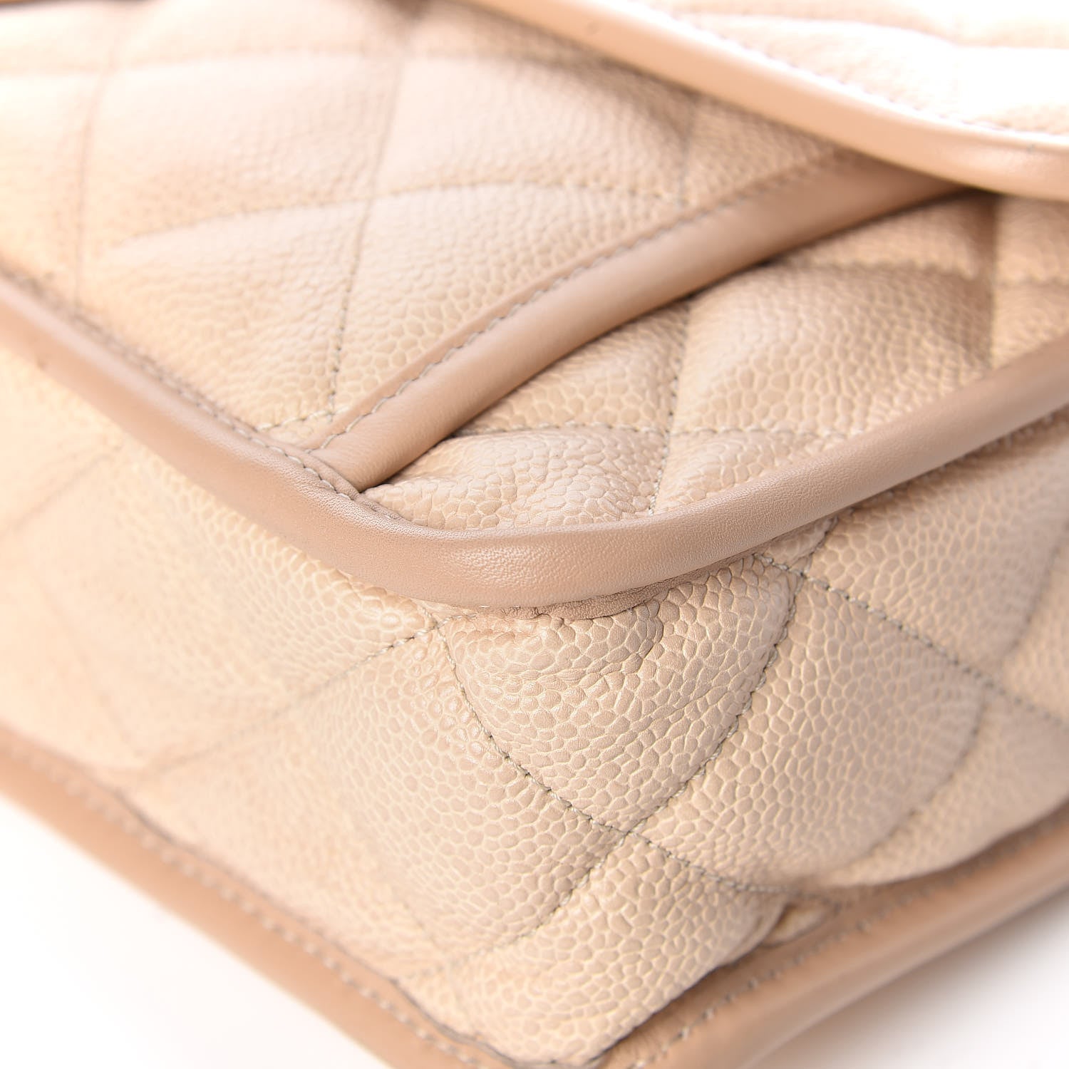 Chanel Caviar Quilted Large French Riviera Flap Beige 12 of 18