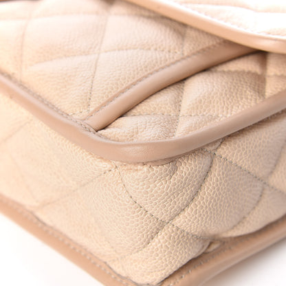 Chanel Caviar Quilted Large French Riviera Flap Beige 12 of 18