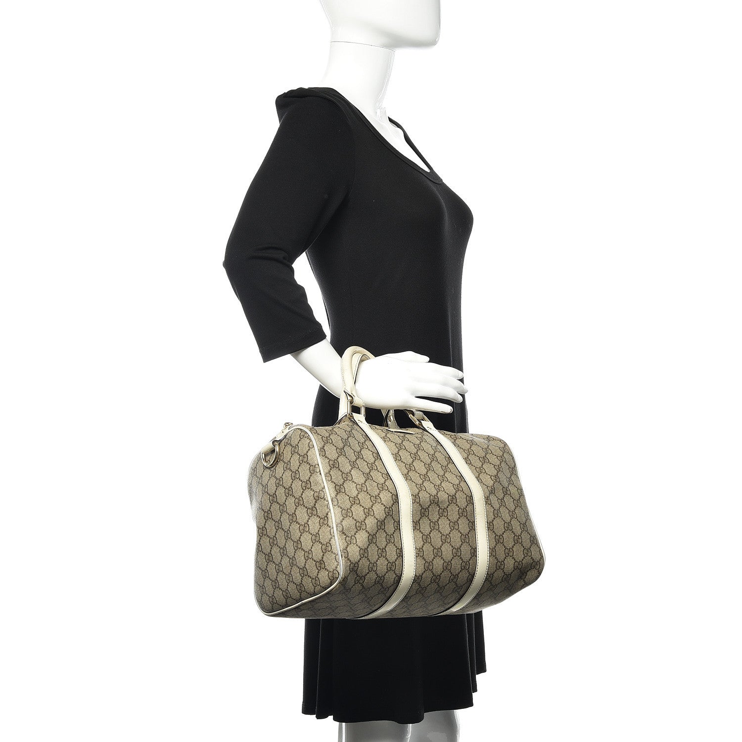 Gucci GG Plus Monogram Medium Joy Boston Off White 2 of 25