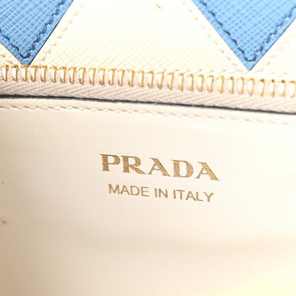 Prada Saffiano City Calfskin Greche Paradigme Bag White 6 of 9