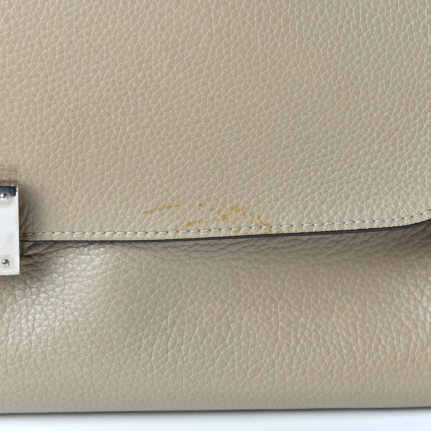 Drummed Calfskin Suede Large Trapeze Dune