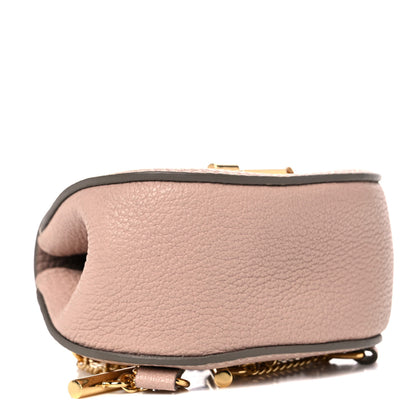 Chloe Grained Lambskin Mini Drew Crossbody Backpack Cement Pink 3 of 9