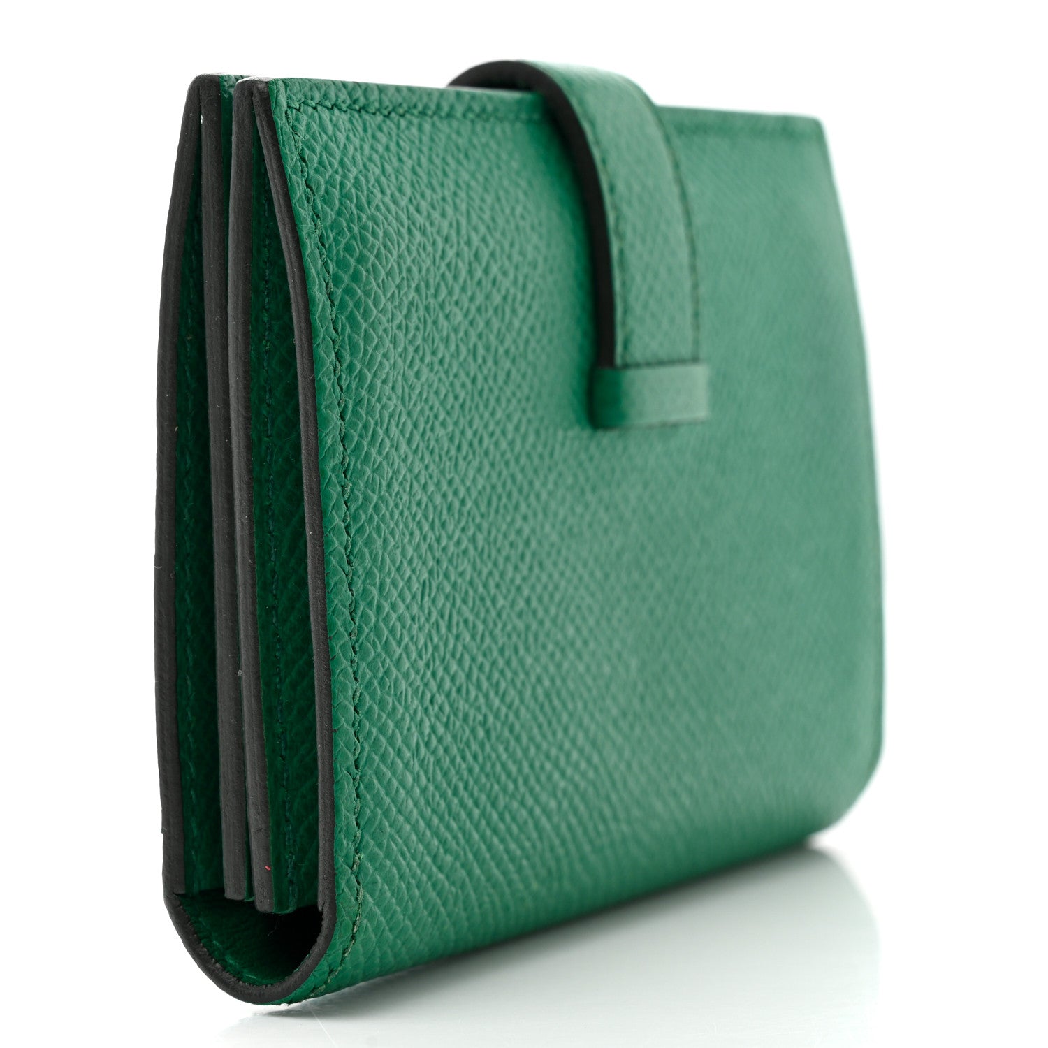 Hermes Epsom Bearn Card Holder Wallet Vert Jade 3 of 8