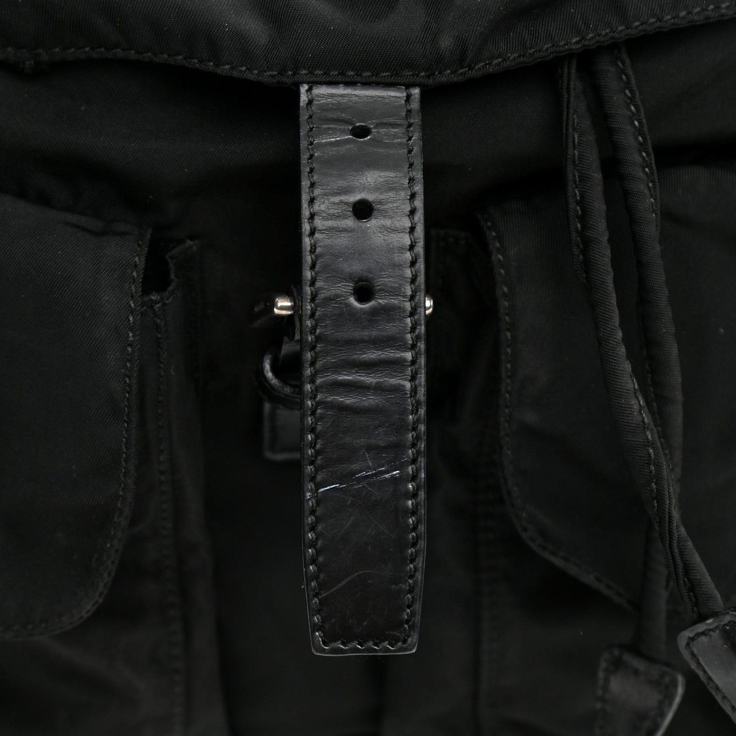Prada Tessuto Nylon Saffiano Medium Backpack Black 14 of 20