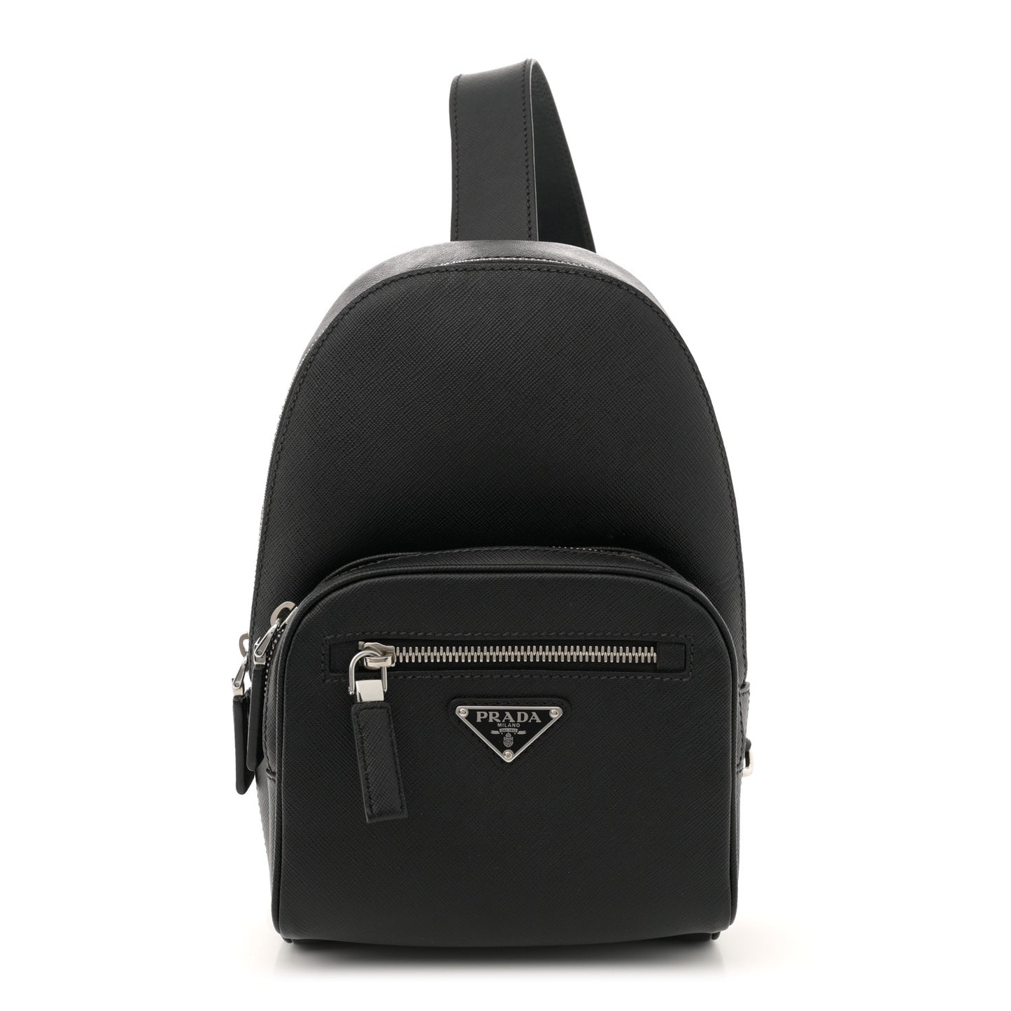 Saffiano Sling Backpack Black