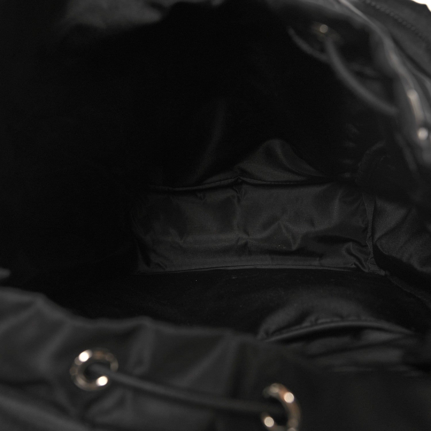 Prada Tessuto Nylon Montagna Double Buckle Backpack Black 5 of 9