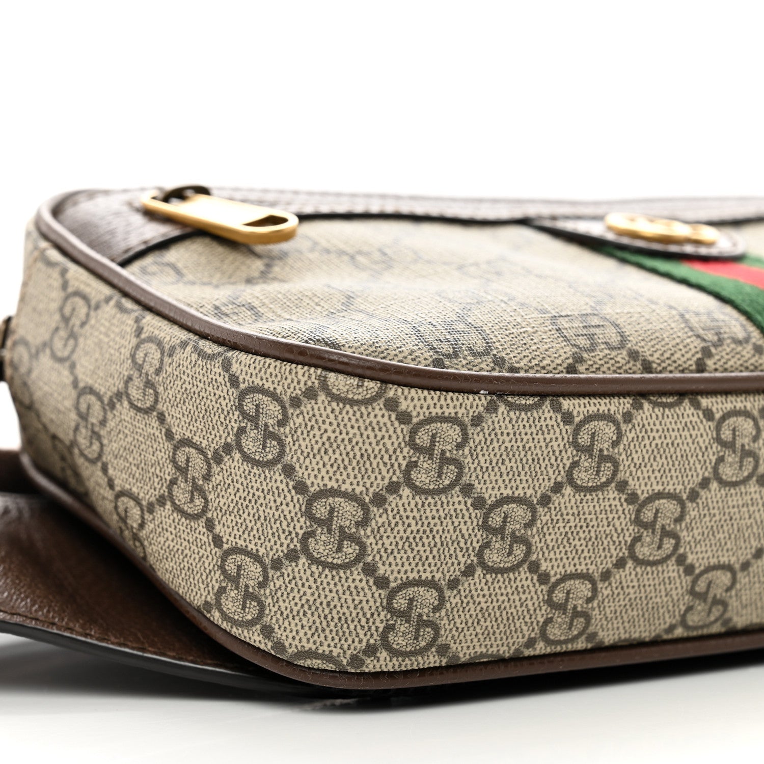 Gucci Soft GG Supreme Monogram Medium Ophidia Belt Bag Dark Brown 10 of 10