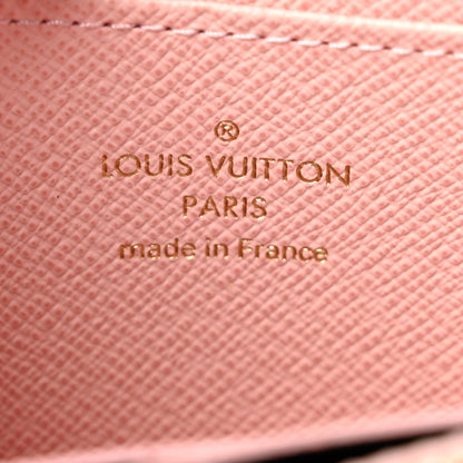 Louis Vuitton Damier Ebene Zippy Coin Purse Rose Ballerine 6 of 8