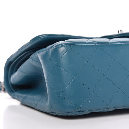 Chanel Lambskin Quilted Jumbo Double Flap Blue 7 of 12