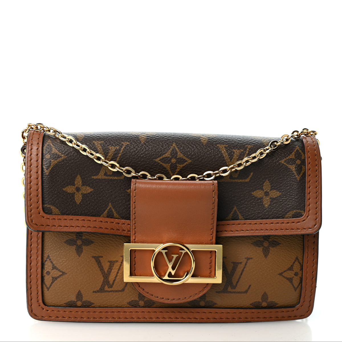 Reverse Monogram Dauphine Chain Wallet