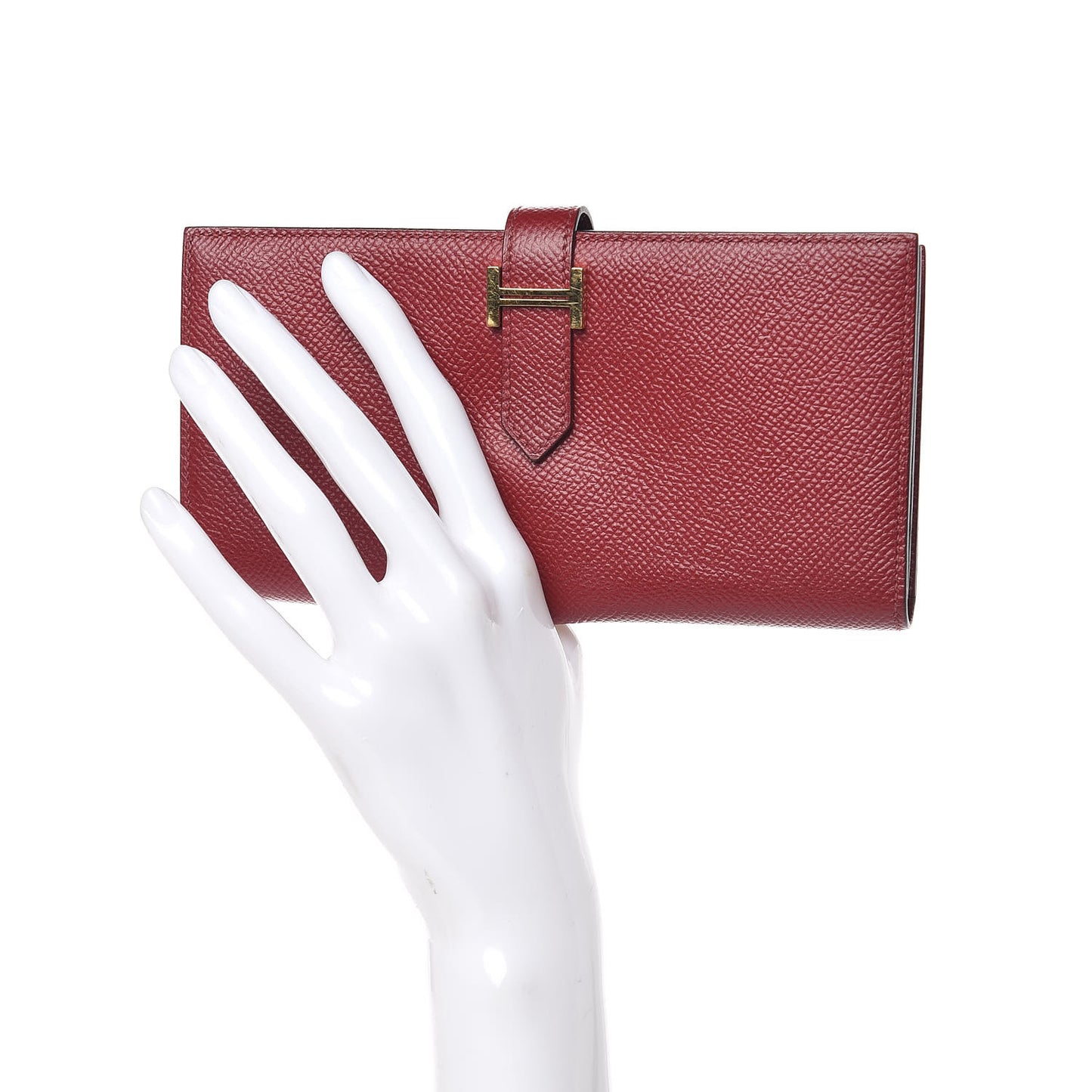 Epsom Bearn Gusset Wallet Rouge Grenat