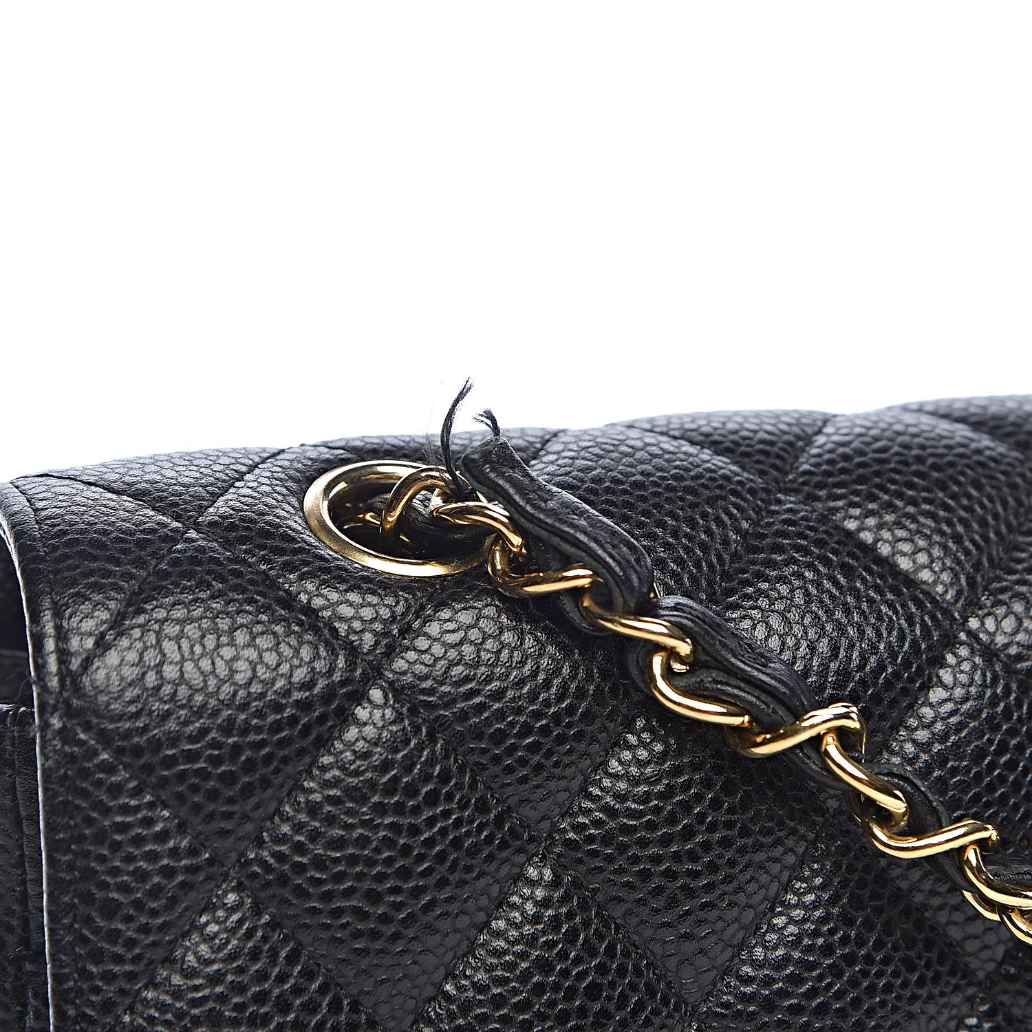 Chanel Caviar Quilted Medium Double Flap Black 14 of 17