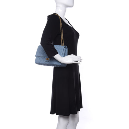 Chanel Denim Quilted 2.55 Reissue 226 Flap Light Blue 2 of 10