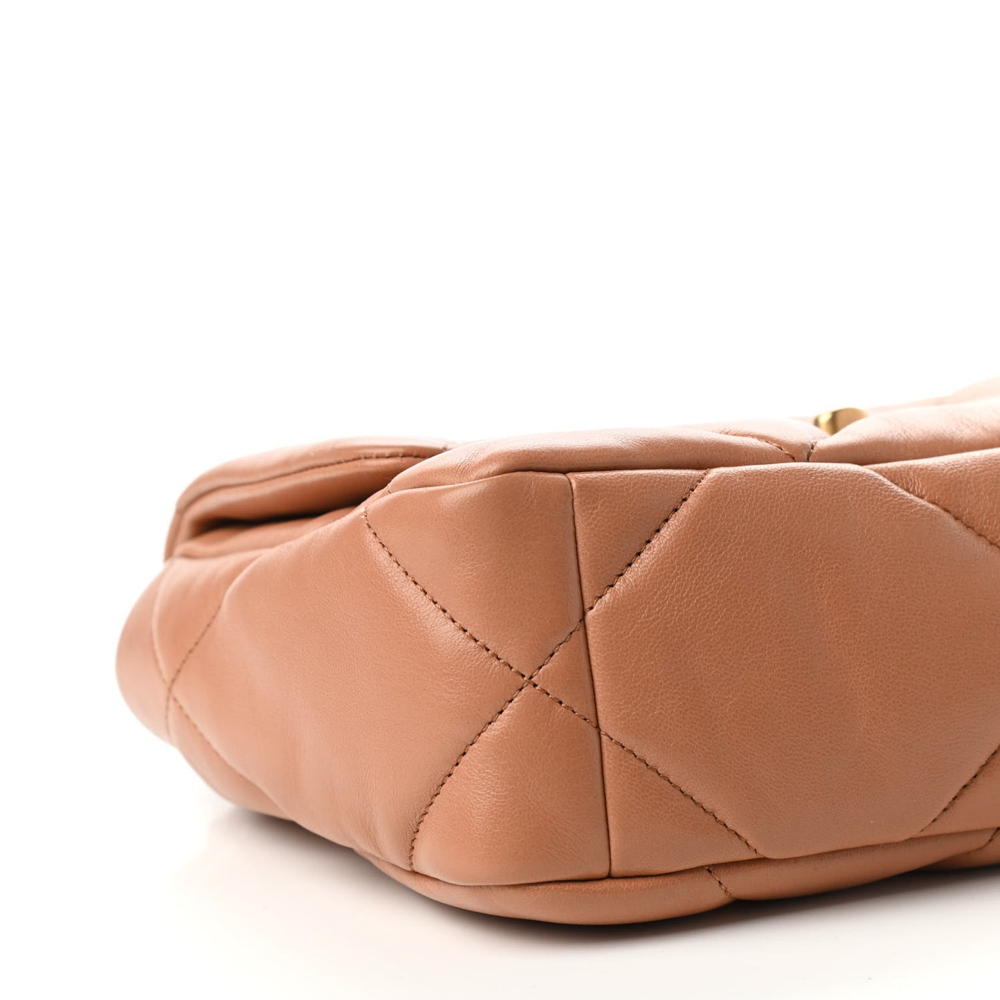 Lambskin Quilted Medium Chanel 19 Flap Brown