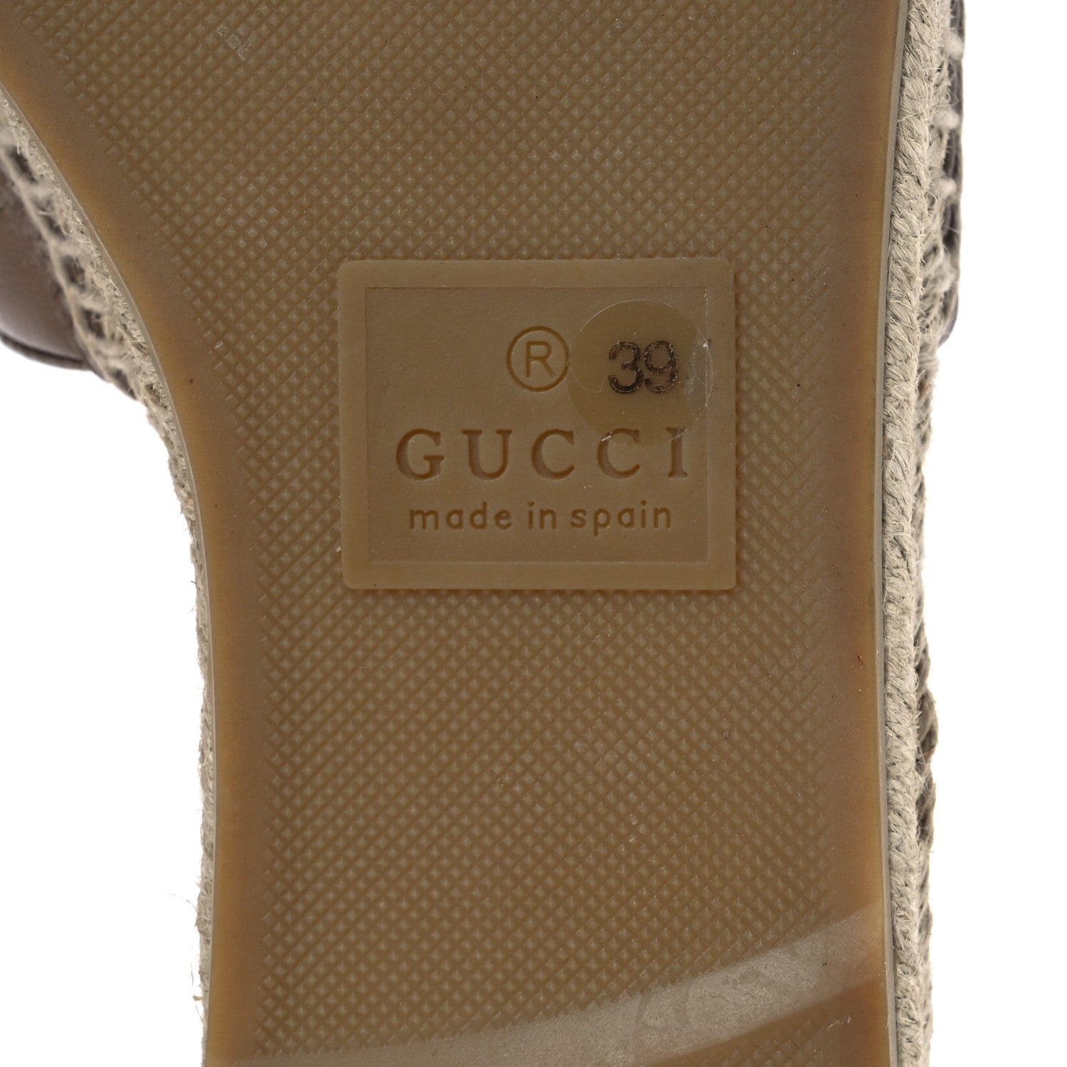 Gucci Nappa Matelasse GG Marmont Espadrille Slide Sandals 39 Porcelain Rose 8 of 15