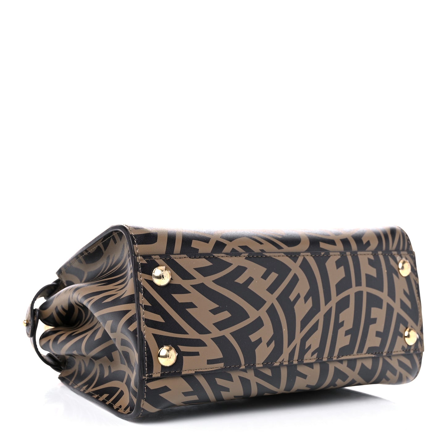 X SARAH COLEMAN Vitello Liberty Shiny Nappa Plexiglass FF Vertigo Mini Peekaboo Iconic Satchel
