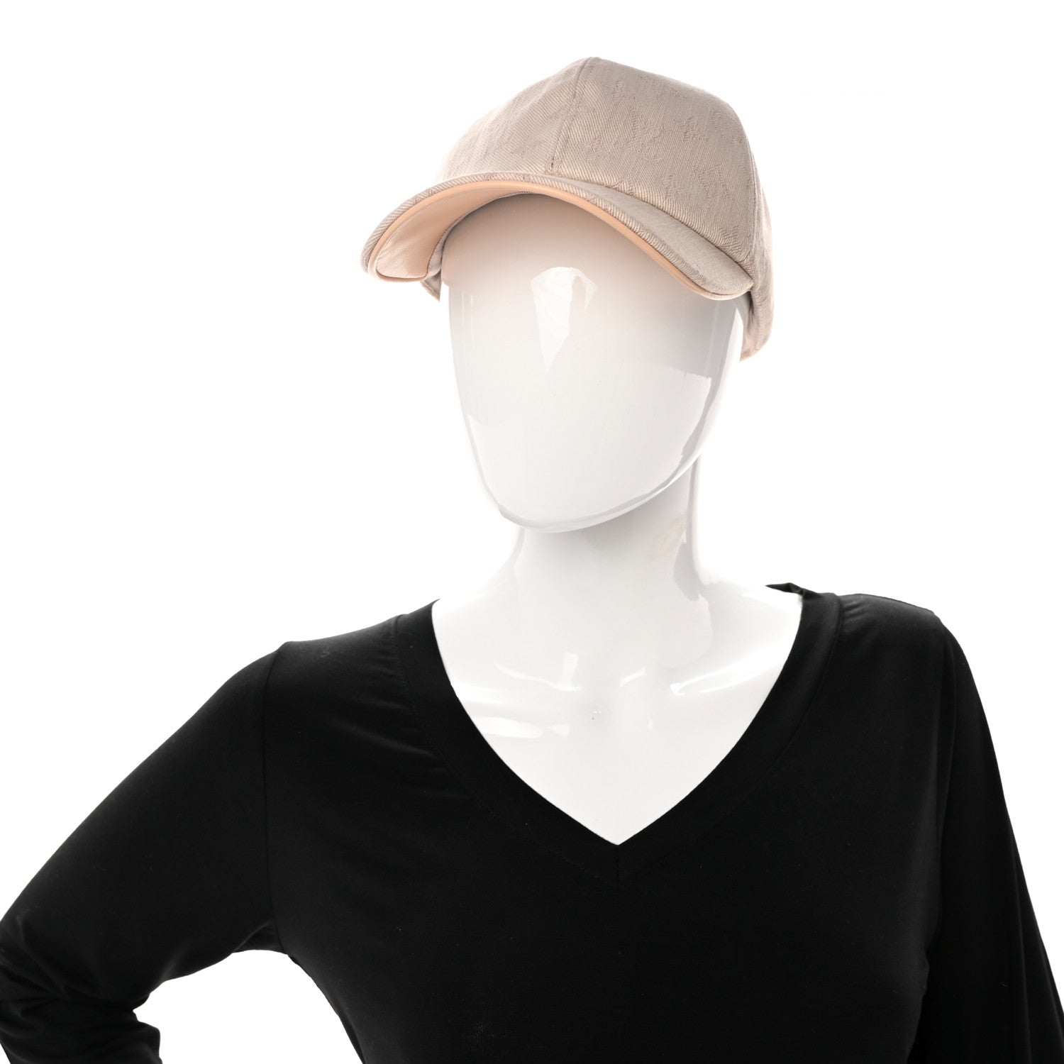 Louis Vuitton Cotton Monogram Jacquard Be My Cap L Beige 2 of 8