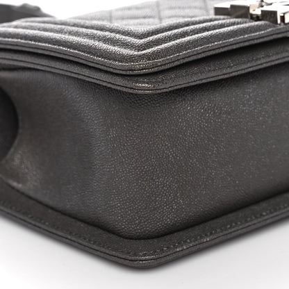 Chanel Caviar Quilted Small Boy Flap Grey 8 of 11