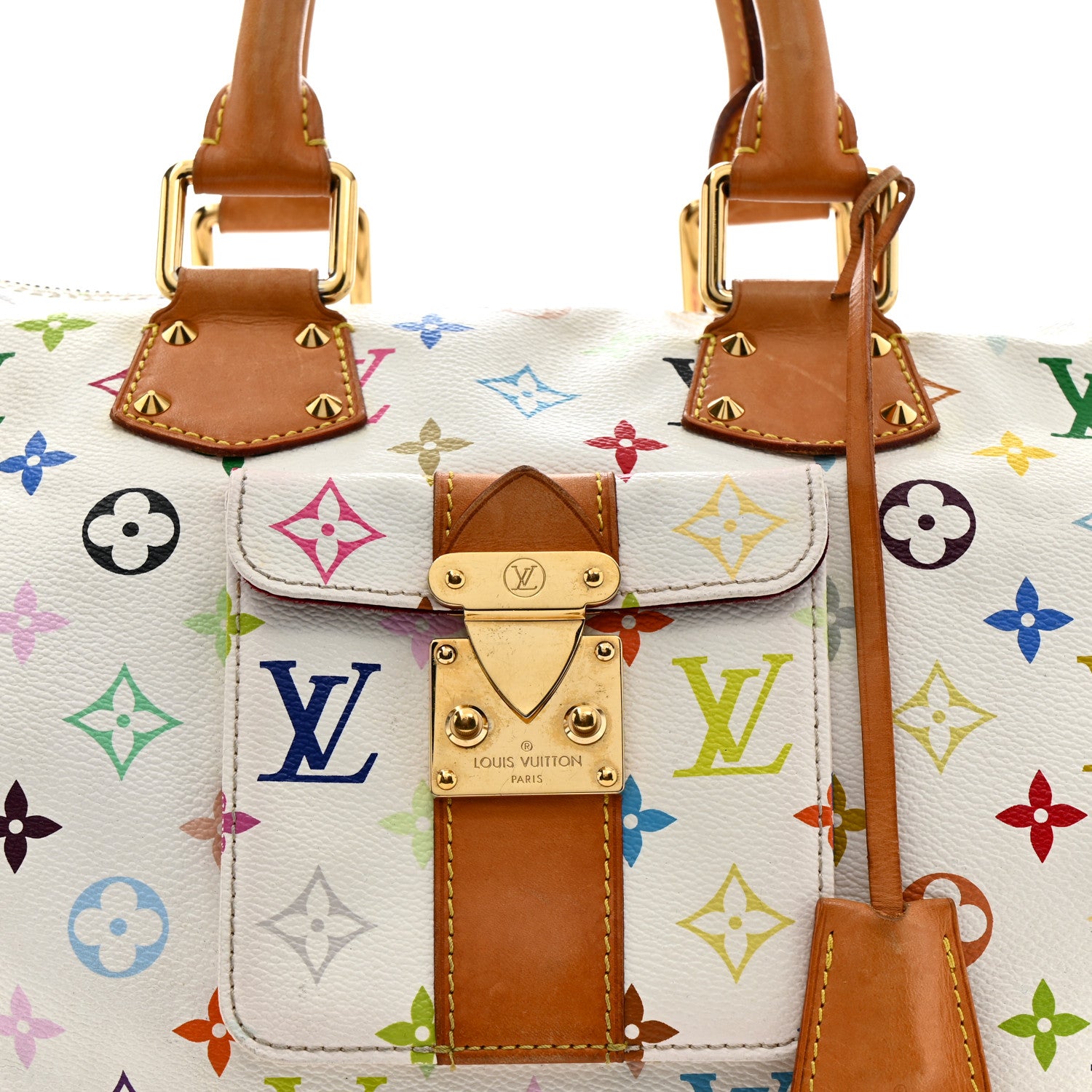 Louis Vuitton Monogram Multicolor Speedy 30 White 8 of 16