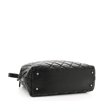 Chanel Aged Calfskin Small Bowling Bag Black 4 of 12
