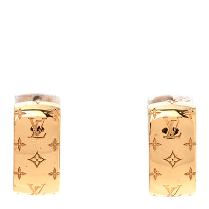 Louis Vuitton Nanogram Earrings Gold 1 of 4