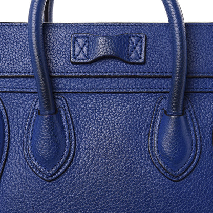 Celine Drummed Calfskin Nano Luggage Indigo 12 of 15