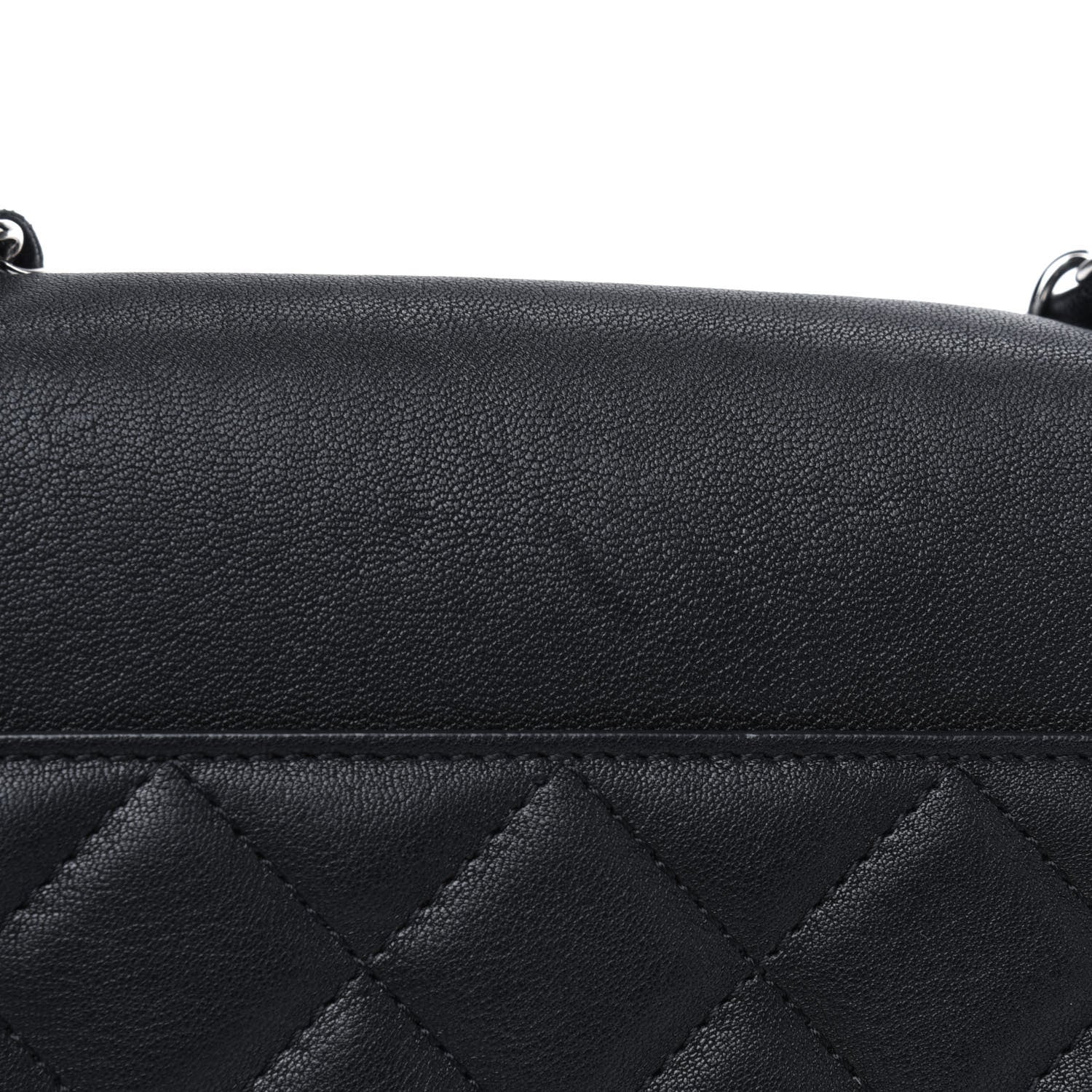 Chanel Goatskin Quilted Large CC Box Flap Black 17 of 21