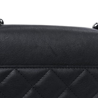 Chanel Goatskin Quilted Large CC Box Flap Black 17 of 21