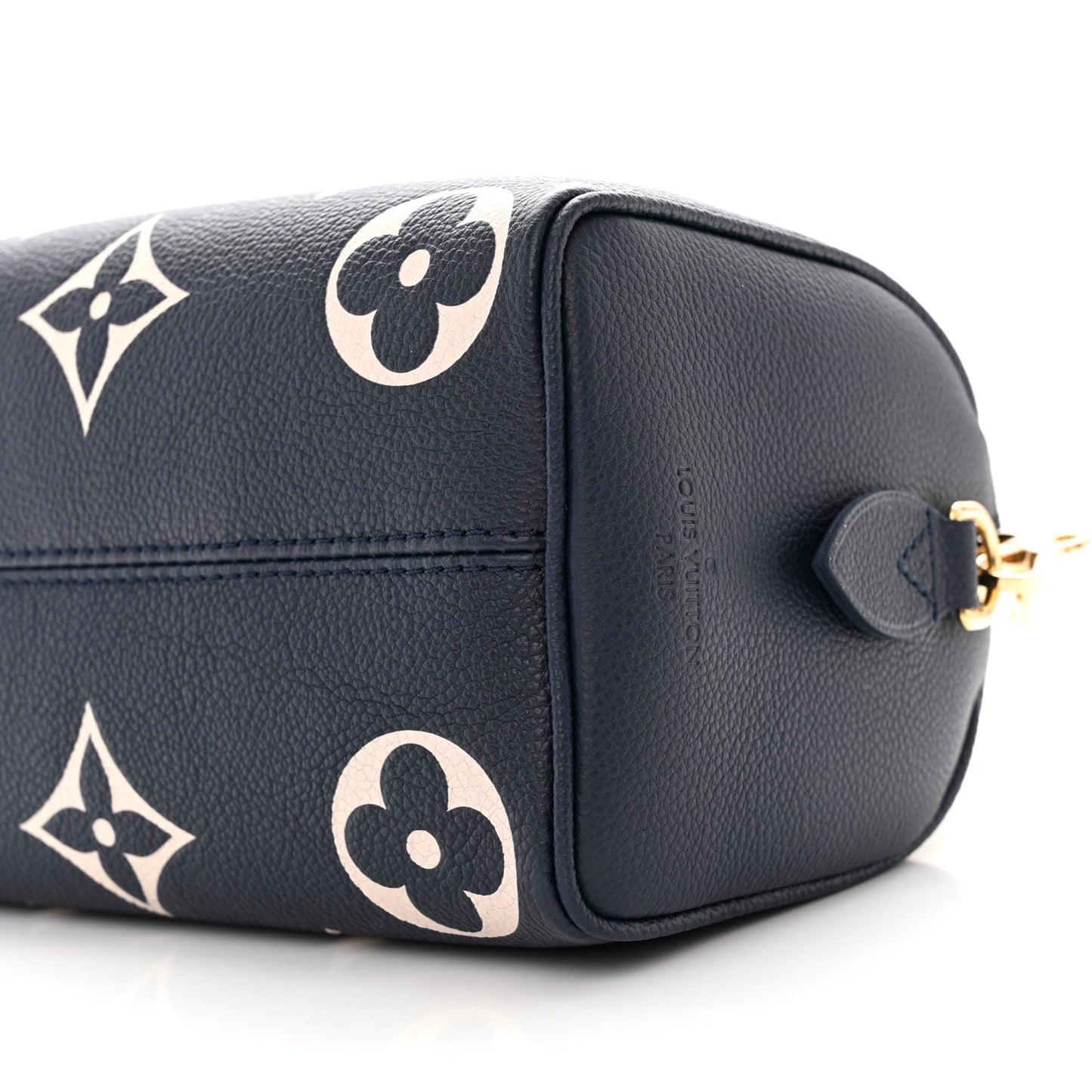 Empreinte Monogram Giant Speedy Bandouliere 20 Navy Creme