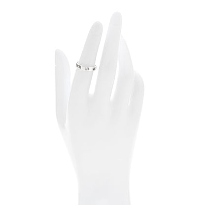 Tiffany Sterling Silver Narrow Atlas Pierced Ring 50 5.25 2 of 4