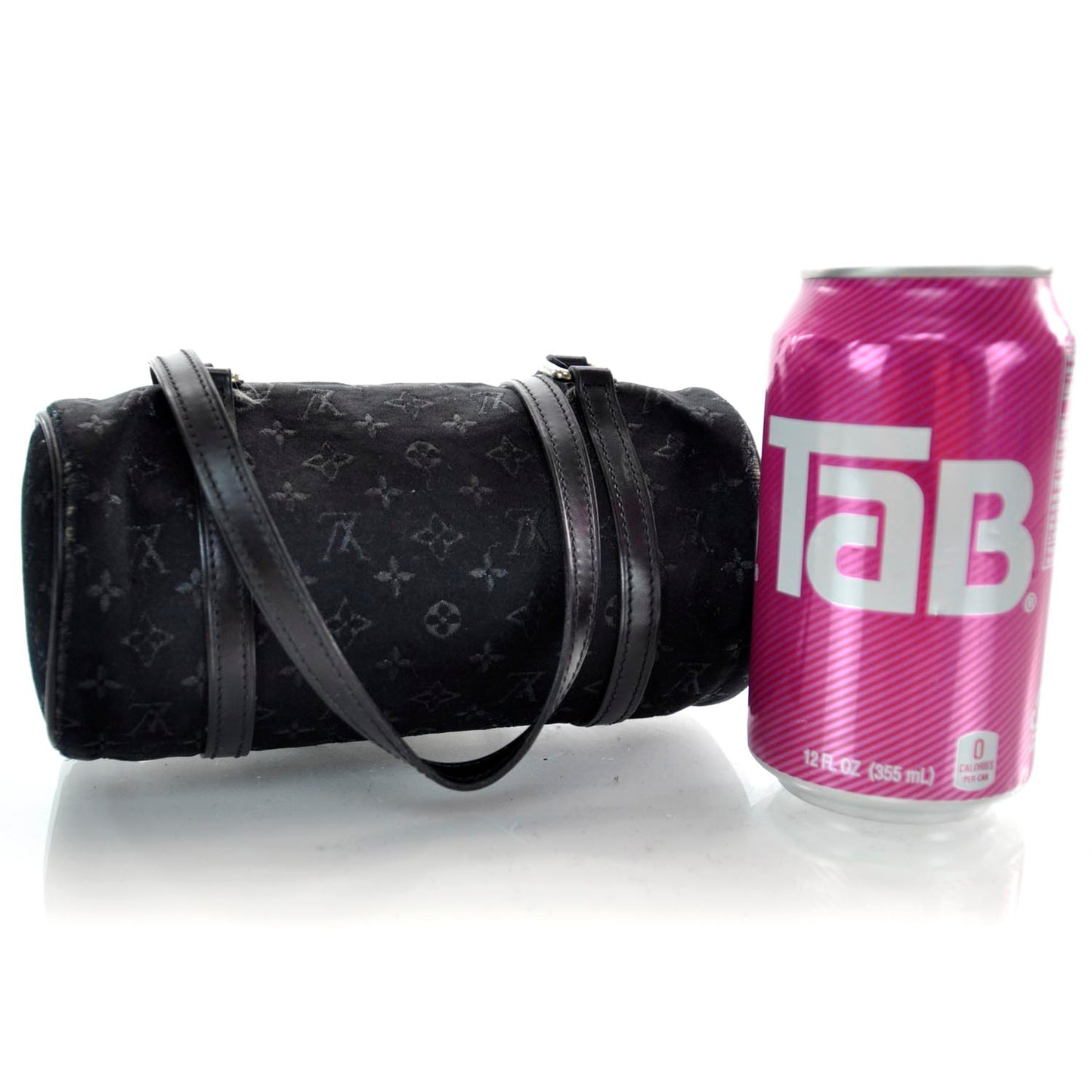 Satin Monogram Mini Papillon Black