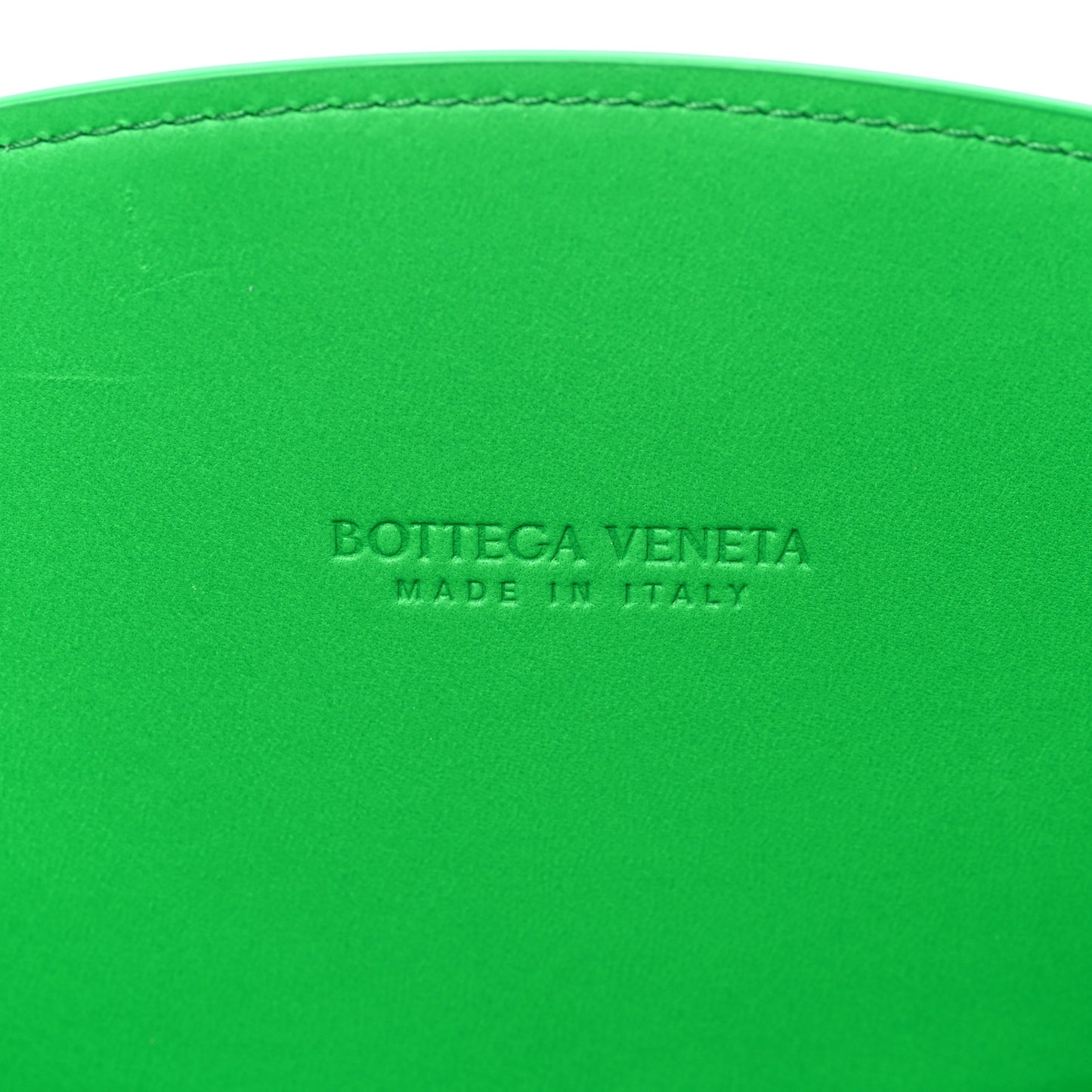 Brushed Calfskin Intrecciato Cradle Fold Over Shoulder Bag Parakeet