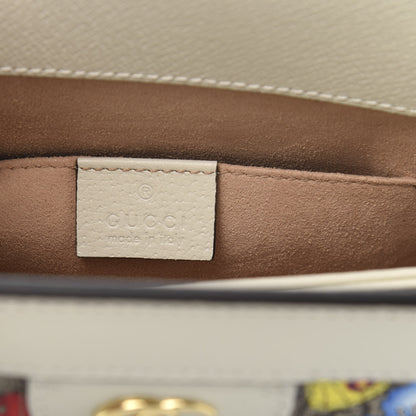 Gucci GG Supreme Monogram Flora Web Small Ophidia Chain Shoulder Bag White 5 of 11